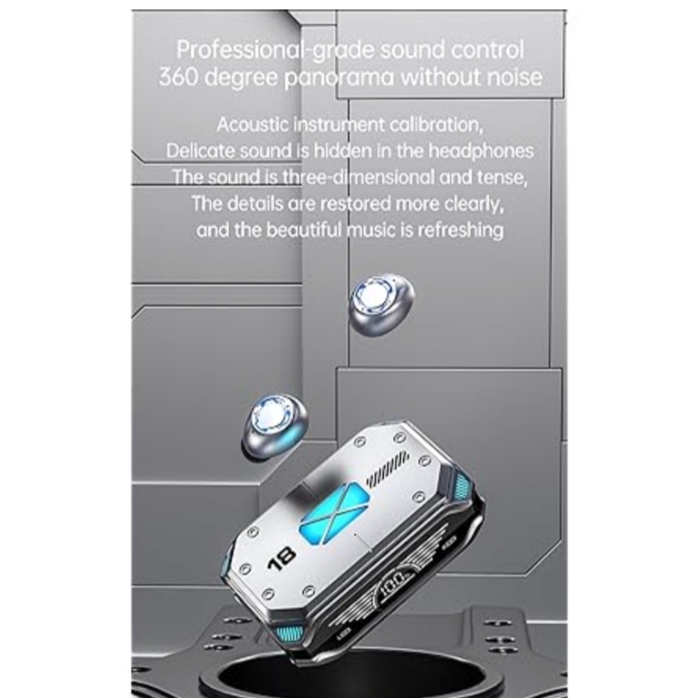 ReservedNIB NEW True Wireless Bluetooth 5.3 Earbuds Waterproof & Touch Control - Picture 3 of 6